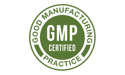 GMP Certified badge, indicating BioVanish is produced in facilities following Good Manufacturing Practices